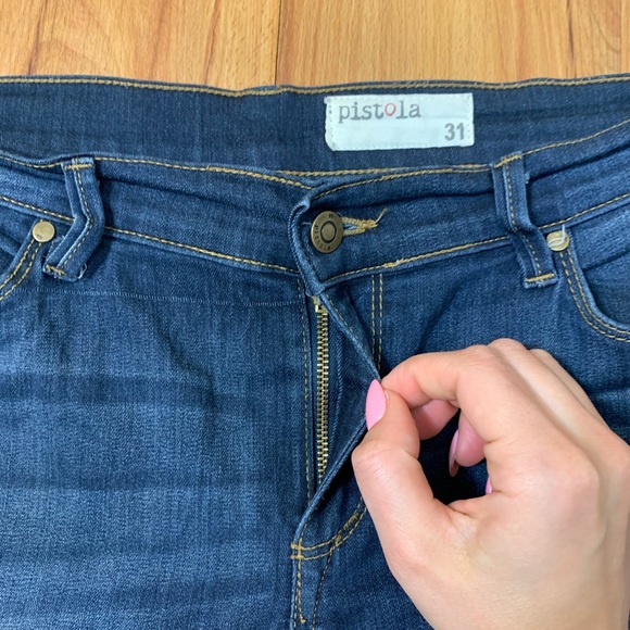 Pistola Dark Wash High Rise Skinny Jeans - Picture 3 of 14